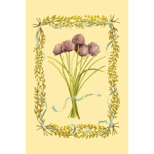 Small Chives (U) by Wendy Russell - Wrapped Canvas Art Prints Marlow Home Co. Size: 46cm H x 30cm W x 3.8cm D on Productcaster.