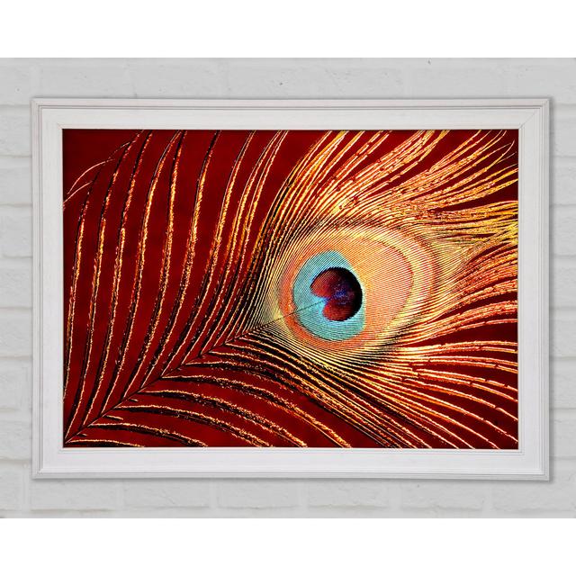 Peacock Feather 06 Framed Print Bright Star Size: 84.1cm H x 118.9cm W x 1.5cm D on Productcaster.