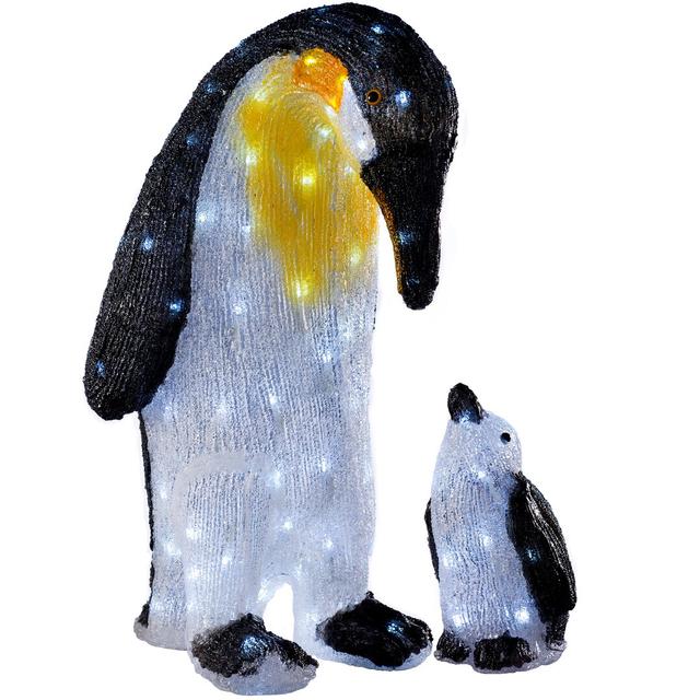 Penguin Parent and Child Lighted Display The Seasonal Aisle on Productcaster.