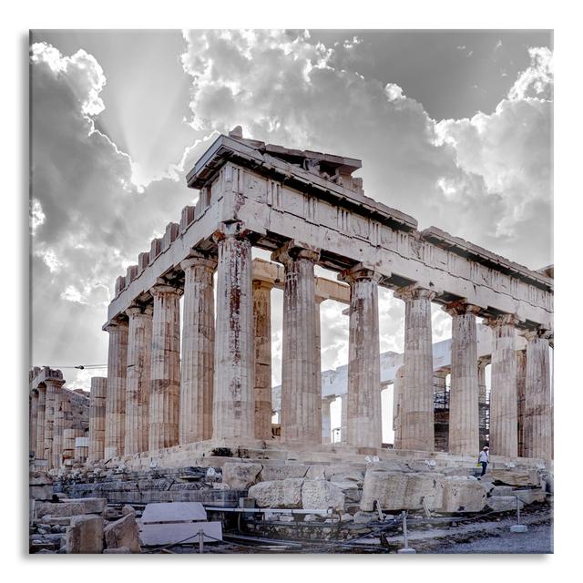 Propylaea of Acropolis in Athens - Unframed Photograph on Glass Ebern Designs Size: 60cm H x 60cm W x 0.4cm D on Productcaster.