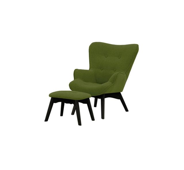 Wimbled Children's Chair and Ottoman Rosalind Wheeler Colour: Dark Green/Black on Productcaster.