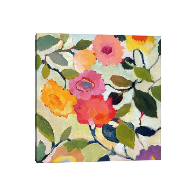 Wild Roses - Wrapped Canvas Painting ClassicLiving Size: 45.72cm H x 45.72cm W x 1.91cm D on Productcaster.