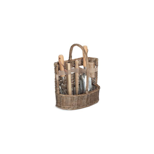 Deluxe Garden Tool Wicker Basket Union Rustic on Productcaster.