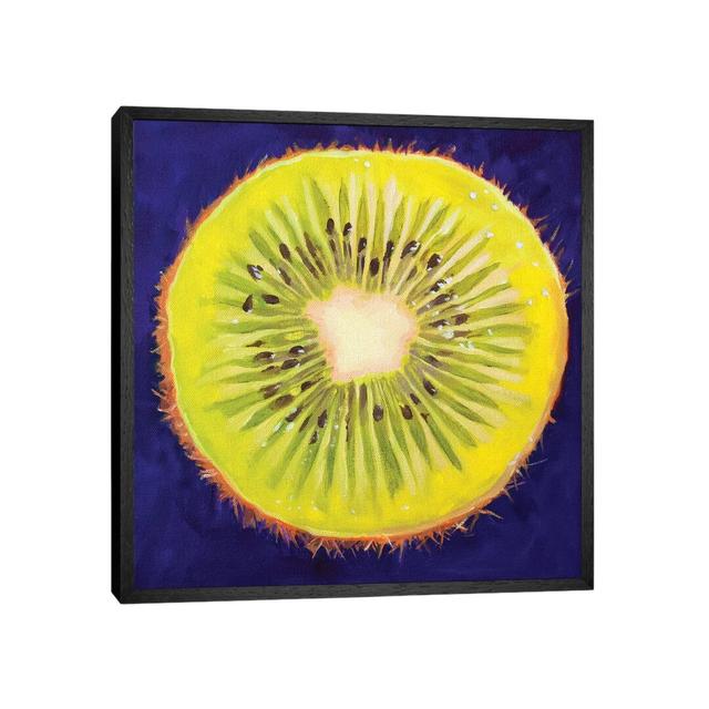 Kiwi by Andrea Alvin - Graphic Art Print on Canvas Ebern Designs Format: Black Framed, Size: 45.72cm H x 45.72cm W x 3.81cm D on Productcaster.