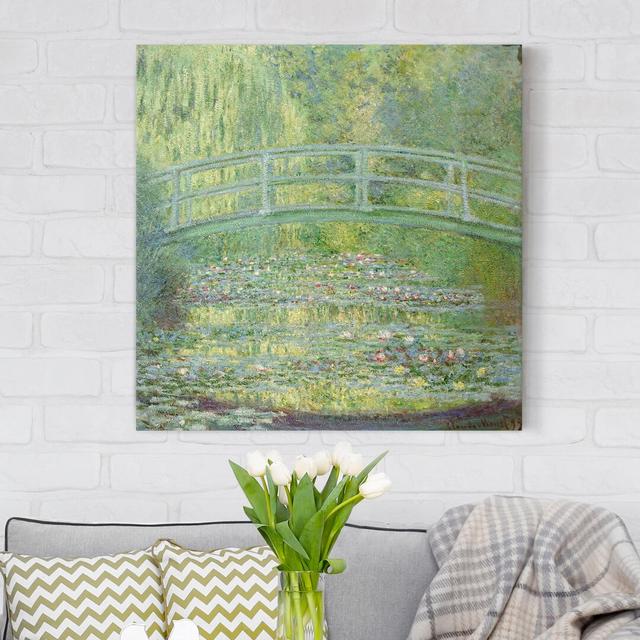 Water Lily Pond and Japanese Bridge by Claude Monet - Wrapped Canvas Painting Print Rosalind Wheeler Size: 70cm H x 70cm W on Productcaster.