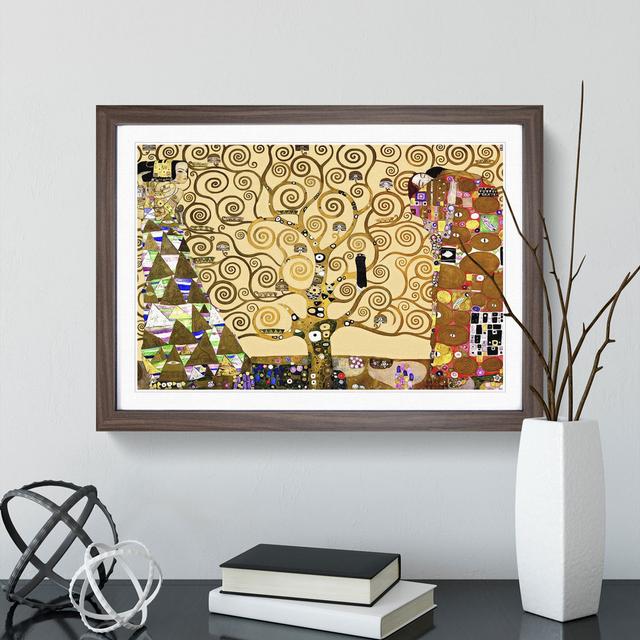 The Tree of Life by Gustav Klimt - Picture Frame Painting East Urban Home Size: 27cm H x 36cm W x 2cm D, Frame Option: Walnut Framed on Productcaster.