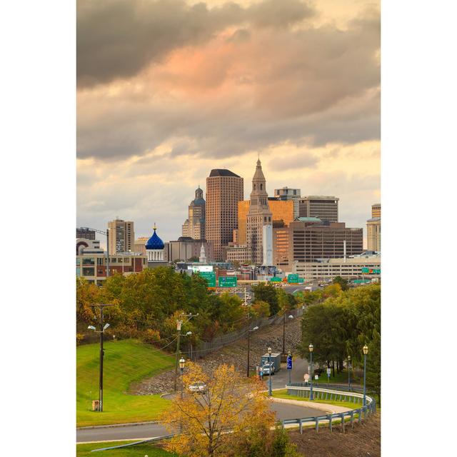 Skyline of Downtown Hartford - Wrapped Canvas Photograph Latitude Run Size: 76cm H x 51cm W on Productcaster.