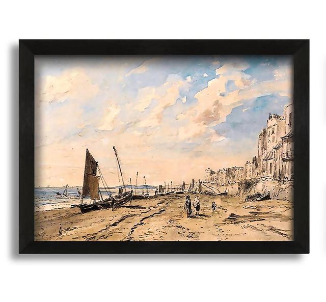 Constable Brighton Beach Framed Print Longshore Tides Size: 30cm H x 42cm W x 10cm D, Format: Black Framed Canvas on Productcaster.