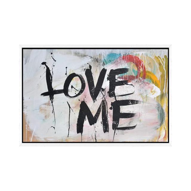 Love Me III by Kent Youngstrom - Print on Canvas East Urban Home Size: 45.72cm H x 66.04cm W x 3.8cm D, Format: White Framed on Productcaster.