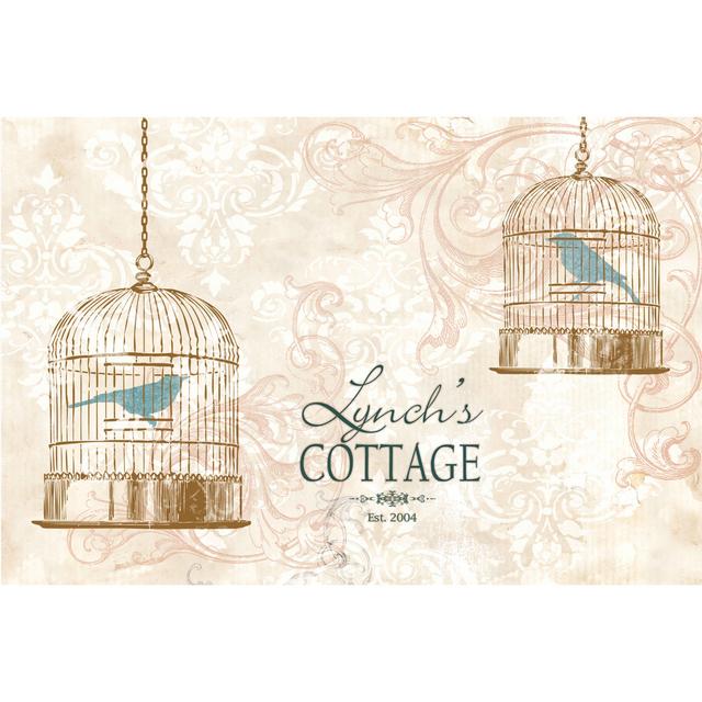 Bird Cages Simple - Wrapped Canvas Art Prints Lily Manor Size: 81cm H x 122cm W x 3.8cm D on Productcaster.