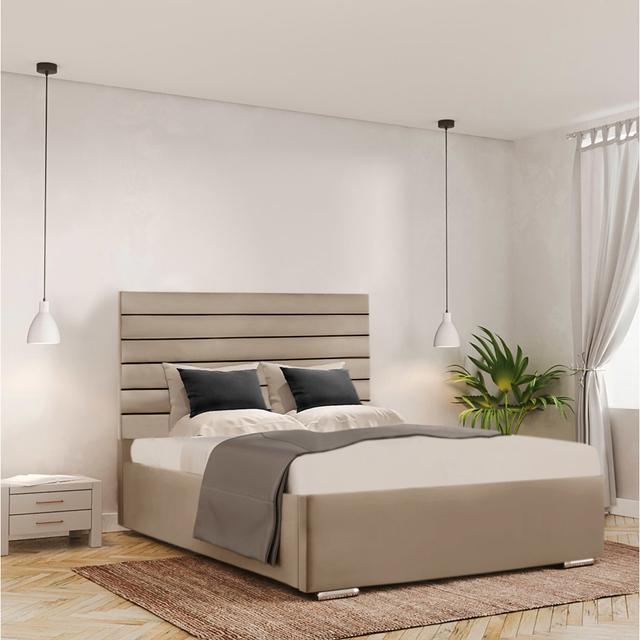 Badhir Upholstered Storage Bed Canora Grey Size: Single (3'), Colour: Coffee on Productcaster.