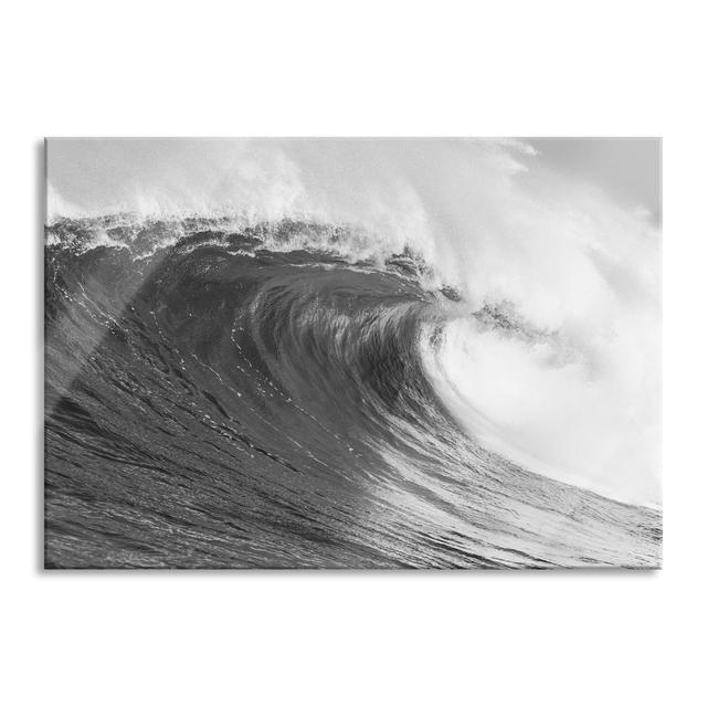 Glass picture | Mural on real glass Huge wave | 2 black and white LFs7500 Highland Dunes Size: 60cm H x 80cm W on Productcaster.