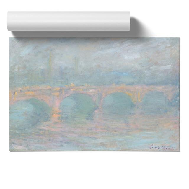 Waterloo Bridge In London Vol.2 by Claude Monet - No Frame Painting East Urban Home Size: 30cm H x 42cm W x 0.1cm D on Productcaster.