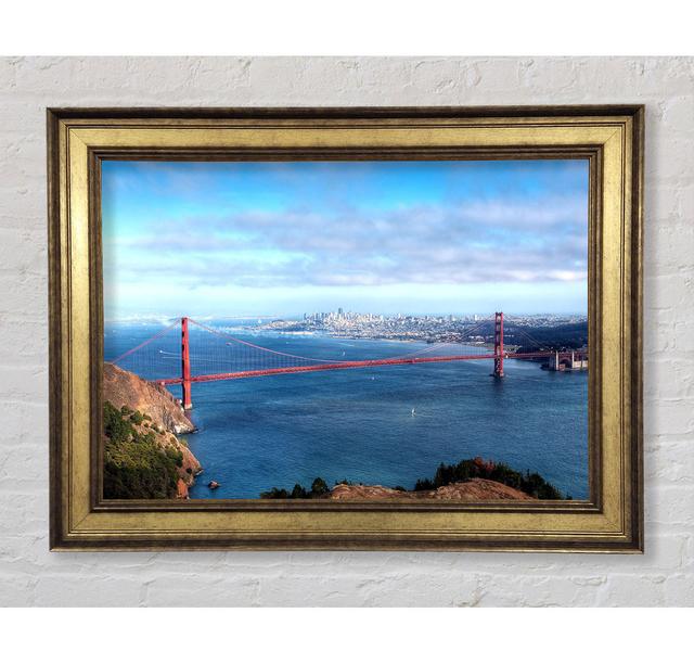 Gerahmtes Leinwandbild San Francisco Panorama Haus am Meer Größe: 42 cm H x 59,7 cm B x 8 cm T on Productcaster.