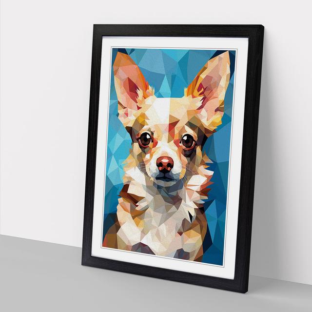 Chihuahua Cubism - Print 17 Stories Format: Black Framed, Size: 34cm H x 25cm W x 2" D on Productcaster.