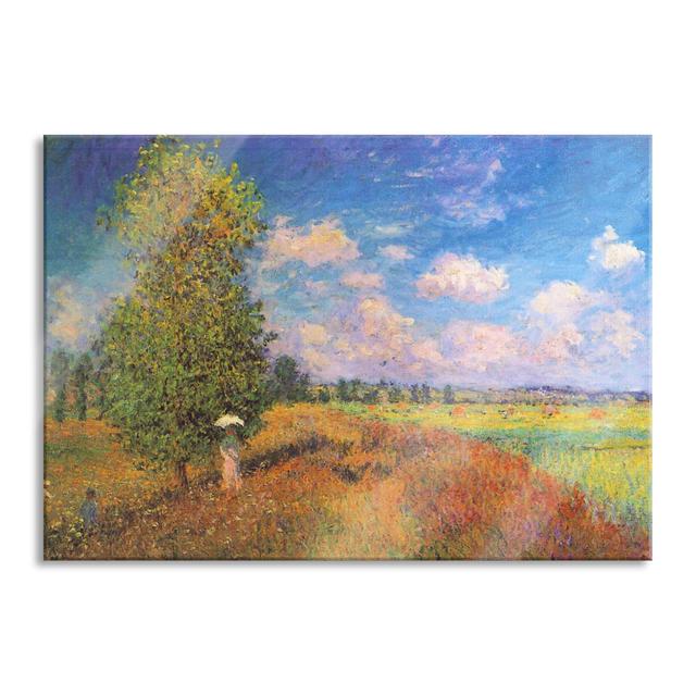 Flowering Orchard by Camille Pissarro - Unframed Painting on Glass Ophelia & Co. Size: 70cm H x 100cm W x 0.4cm D on Productcaster.