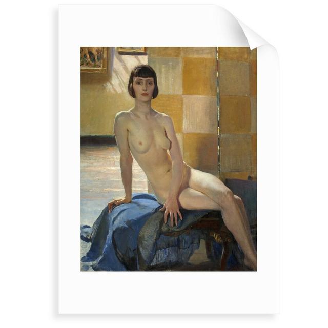 Sunlight Nude by George Spencer Watson - Painting Print East Urban Home Size: 40 cm H x 30 cm W x 0.2 cm D, Format: Unframed Paper on Productcaster.