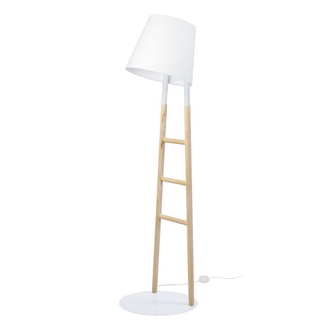 Citlali 160cm Novelty Floor Lamp Isabelline Shade Colour: White, Base Finish: White on Productcaster.