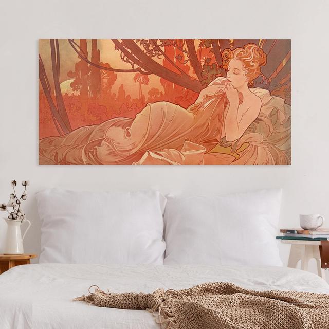 Leinwandbild Abenddämmerung von Alfons Mucha Rosalind Wheeler on Productcaster.