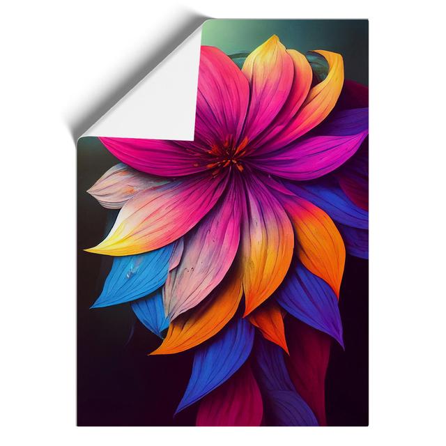 Brilliant Flower - Graphic Art Marlow Home Co. Format: Paper, Size: 42cm H x 29.7cm W, Matte Colour: No Matte on Productcaster.