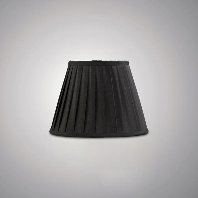 25 cm Silk Drum Lamp Shade Diyas Colour: Black on Productcaster.