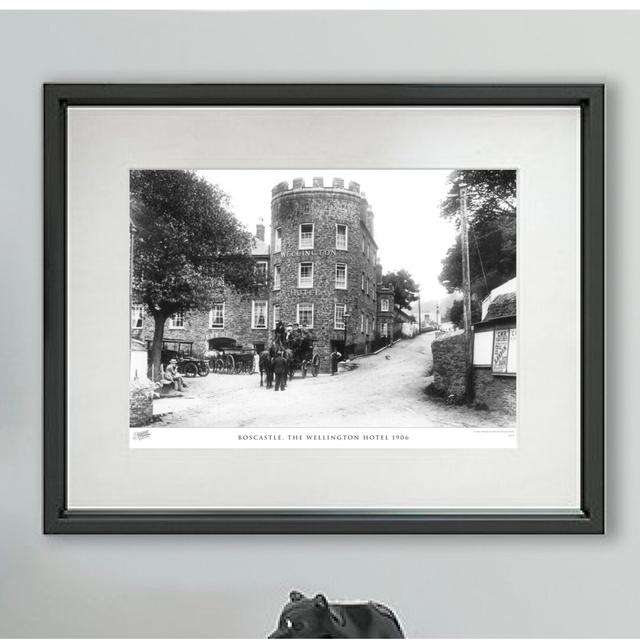 Boscastle, The Wellington Hotel 1906 - Single Picture Frame Print on Wood The Francis Frith Collection Size: 28cm H x 36cm W x 2.3cm D on Productcaster.