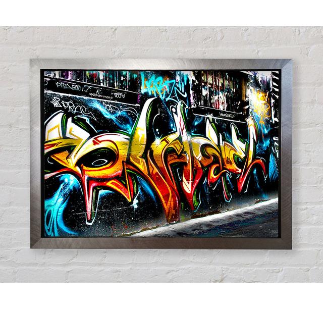 Graffiti Abstrakte Kunst - Druck Bright Star Größe: 59,7 cm H x 84,1 cm B x 3,4 cm T on Productcaster.