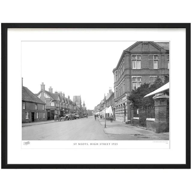 'St Neots, High Street 1925' by Francis Frith - Picture Frame Photograph Print on Paper The Francis Frith Collection Size: 60cm H x 80cm W x 2.3cm D on Productcaster.