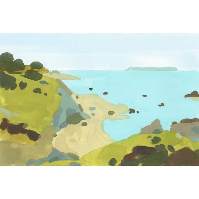 Coastal Inlet I by Jacob Green - Wrapped Canvas Painting Highland Dunes Size: 61cm H x 91cm W on Productcaster.