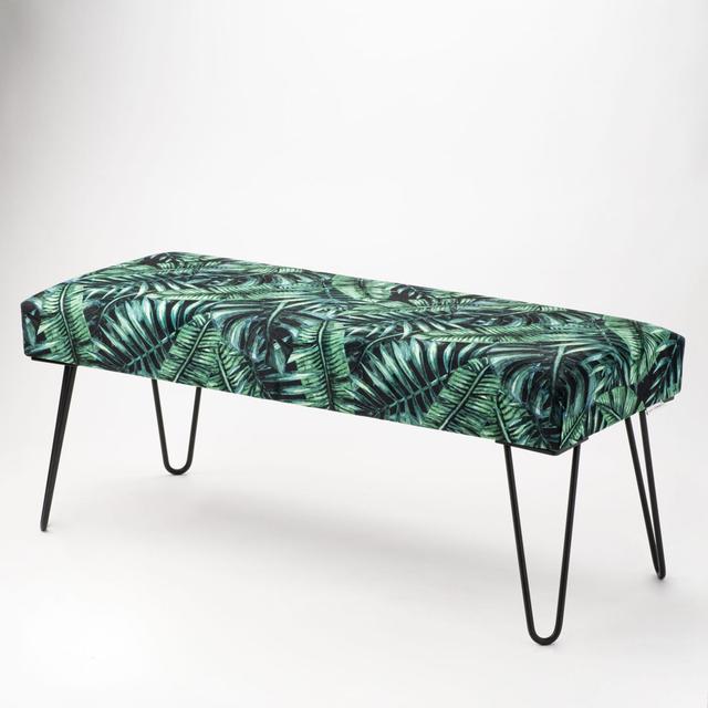 Bement Upholstered Bench 17 Stories Size: H40 x W60 x D35cm on Productcaster.