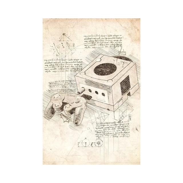 Nintendo Gamecube by Cornel Vlad - Graphic Art Print on Canvas Williston Forge Format: Wrapped Canvas, Size: 30.48cm H x 20.32cm W x 1.91cm D on Productcaster.