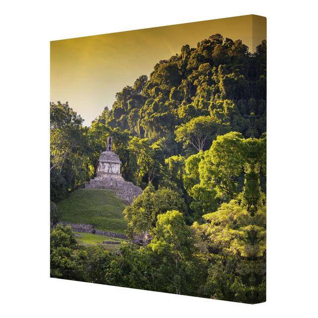 Mayan Ruins - Wrapped Canvas Graphic Art Print East Urban Home Size: 80cm H x 80cm W on Productcaster.