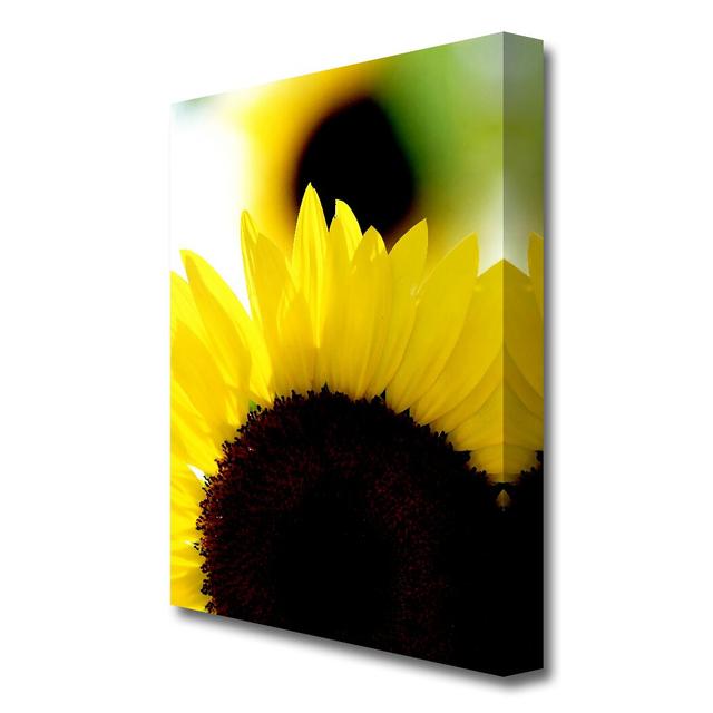 Vibrant Yellow Sunflower Flowers Canvas Print Wall Art East Urban Home Size: 50.8 cm H x 35.6 cm W on Productcaster.