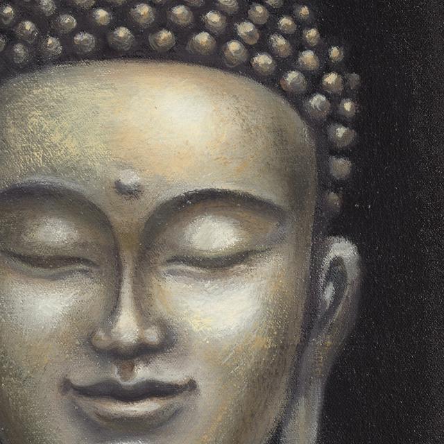 Serene Buddha II Crop by Naomi McBride - Wrapped Canvas Painting Latitude Vive Size: 122cm H x 122cm W x 3.8cm D on Productcaster.