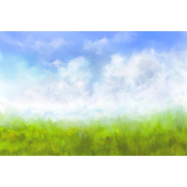 Summer Meadow by Pobytov - No Frame Art Prints on Canvas 17 Stories Size: 51cm H x 76cm W on Productcaster.