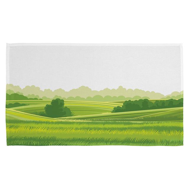 Doyno Countryside Landscape Illustration Tea Towel (Set of 3) East Urban Home on Productcaster.