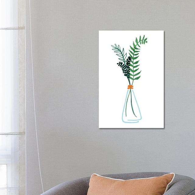 Herb Sprigs by Modern Tropical - Wrapped Canvas Print ClassicLiving Size: 66.04cm H x 45.72cm W x 1.905cm D on Productcaster.