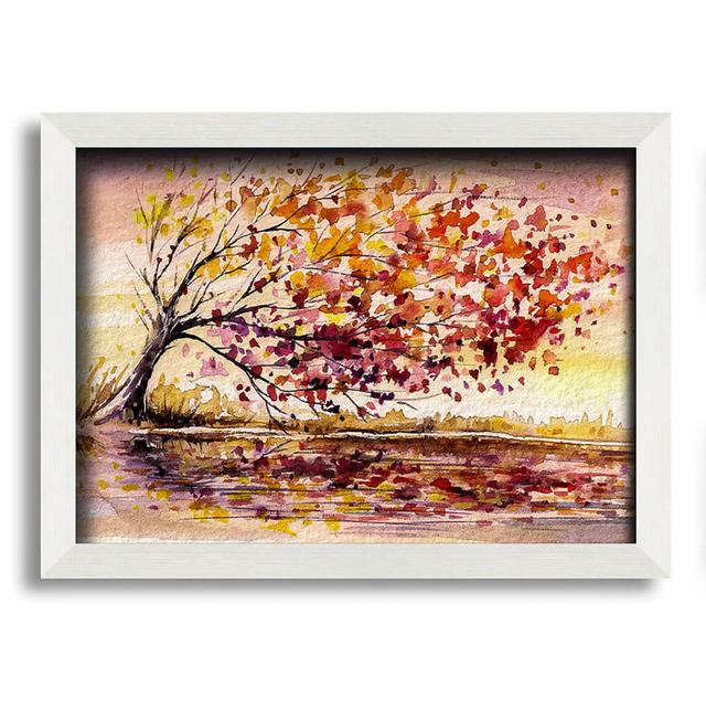 Koschwanez Winter Leaves Fall from the Tree - Single Picture Frame Art Prints ClassicLiving Size: 29.7cm H x 42cm W x 10cm D on Productcaster.