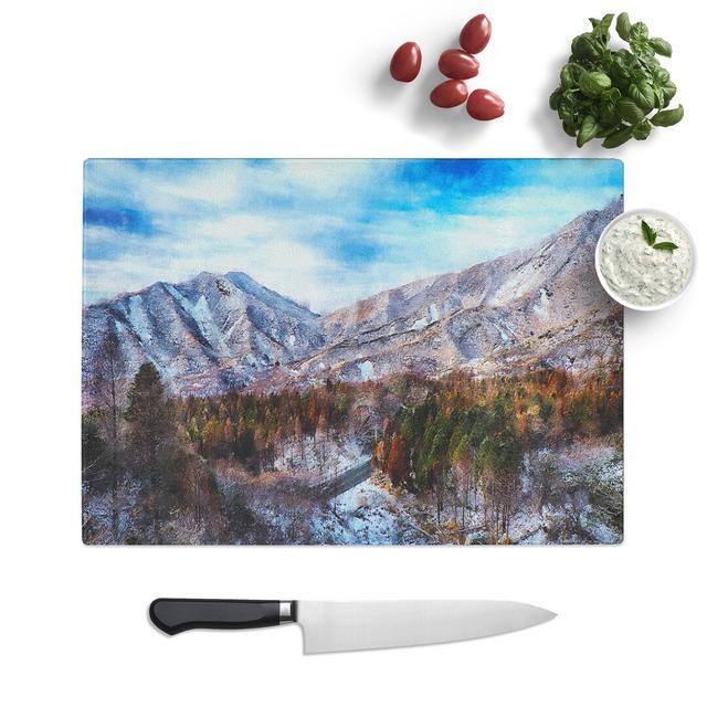 Mountain View Vol.7 Painting Chopping Board East Urban Home Size: 0.4cm H x 20cm W x 28.5cm L on Productcaster.