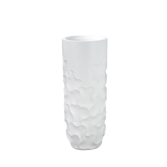 Scio Samos Plant Pot Ivy Bronx Colour: White, Size: 95cm H x 37cm W x 37cm D on Productcaster.