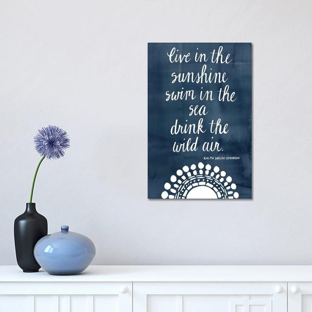 Sun Quote I by Grace Popp - Wrapped Canvas Typography Maturi Size: 45.72cm H x 30.48cm W x 1.91cm D on Productcaster.