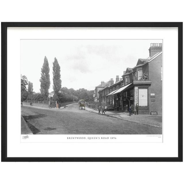 'Brentwood, Queens Road 1896' by Francis Frith - Picture Frame Photograph Print on Paper The Francis Frith Collection Size: 60cm H x 80cm W x 2.3cm D on Productcaster.