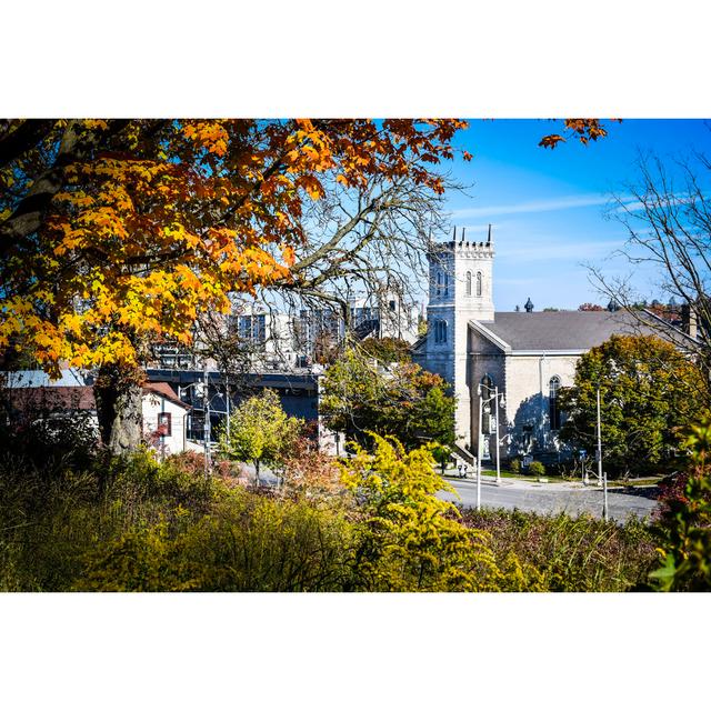 Fall At Riverside Park by Katie Duncan-Burt - Wrapped Canvas Photograph Latitude Run Size: 61cm H x 91cm W x 3.8cm D on Productcaster.