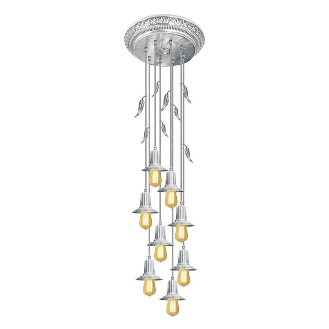 Fortin 8-Light Candle LED Chandelier Mercer41 Fixture Finish: Bright Chrome on Productcaster.