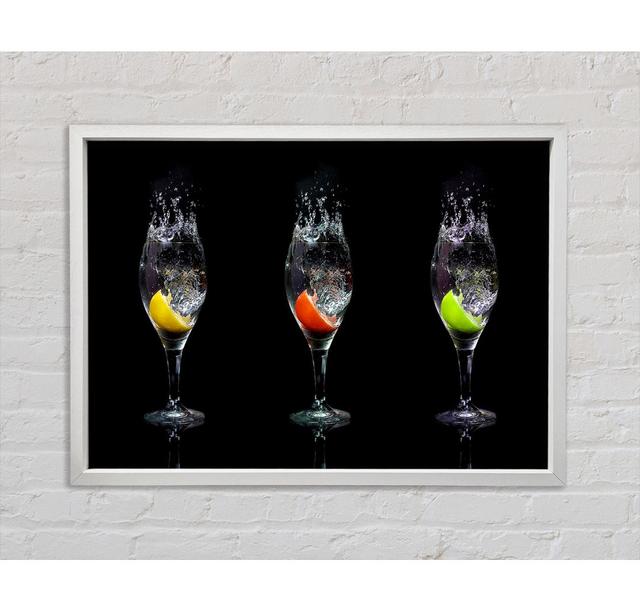 Fruit Cocktail Slash - Single Picture Frame Art Prints on Canvas Bright Star Size: 100cm H x 141.4cm W x 3.3cm D on Productcaster.