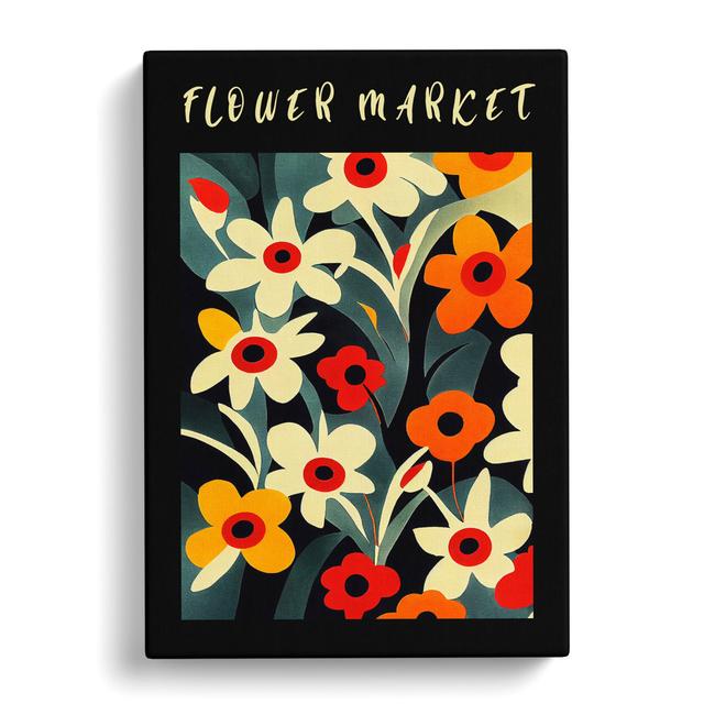 XMKTMKT-285 Flower Market Exhibition Design No.2 - Wrapped Canvas Print George Oliver Size: 76cm H x 50cm W x 3cm D on Productcaster.