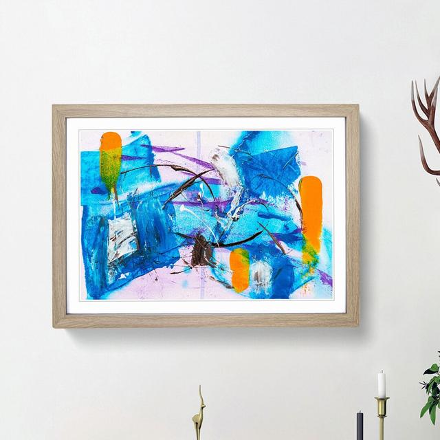 Abstract Vol.371 by S.Johnson - Picture Frame Painting Print East Urban Home Size: 27cm H x 36cm W x 2cm D, Frame Option: Oak Framed on Productcaster.