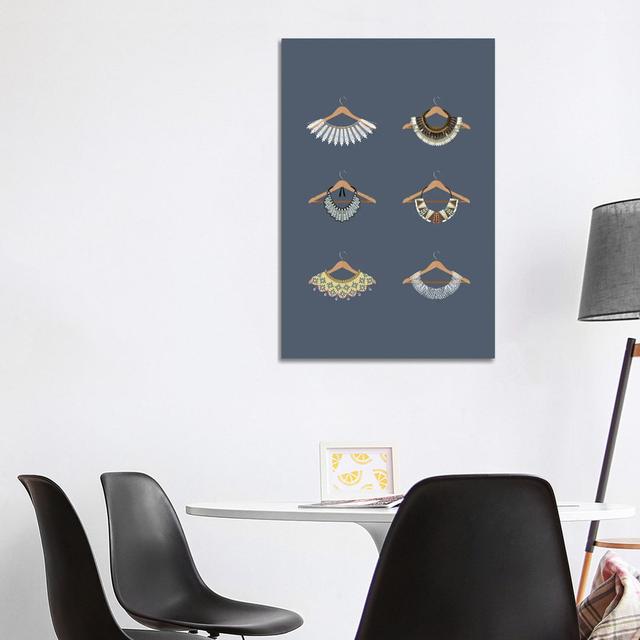 Rbg Minimalist Collars by Holly Van Wyck - Wrapped Canvas Gallery-Wrapped Canvas Giclée Latitude Vive Size: 101.6cm H x 66.04cm W x 1.905cm D on Productcaster.