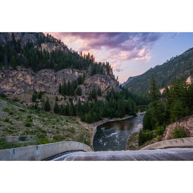 Dam Spillway At Sunset by Rhyman007 - No Frame Art Prints on Canvas Alpen Home Size: 51cm H x 76cm W on Productcaster.