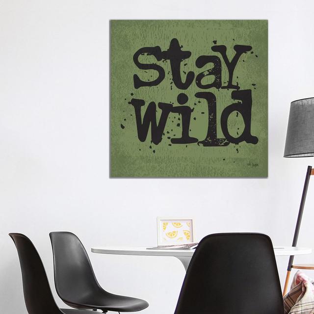 Stay Wil by - Wrapped Canvas Happy Larry Size: 93.98 cm H x 93.98cm W on Productcaster.